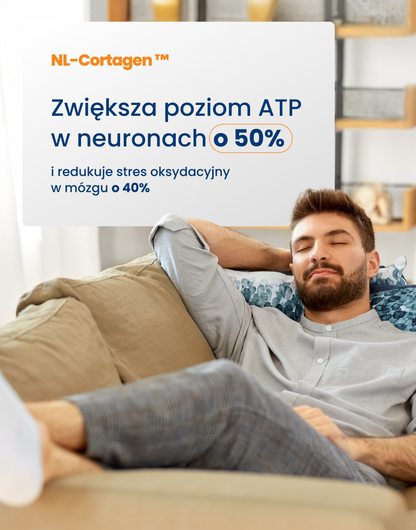 NL-CORTAGEN – wsparcie odbudowy neuronów, ochrona przed stresem, poprawa sprawności umysłowej i koncentracji
